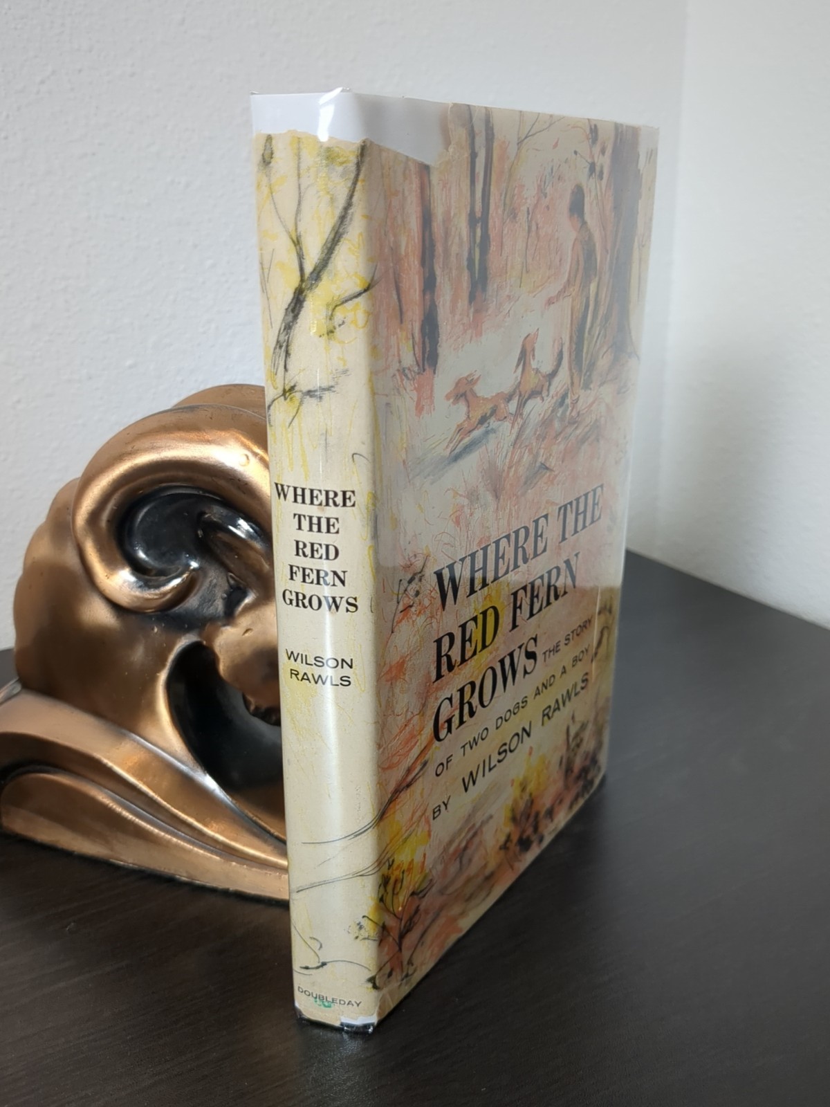 Where the Red Fern Grows by Wilson Rawls 1st Edition Hardcover Dust Jacket