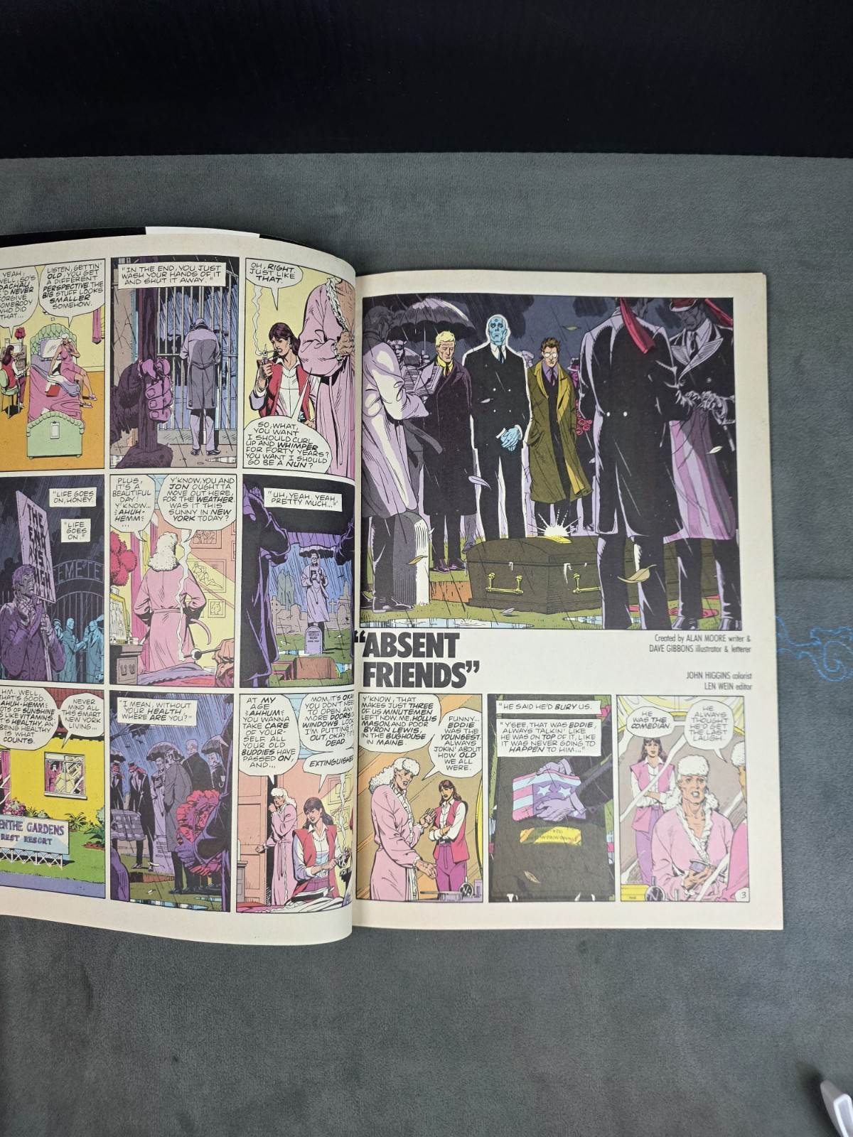 WATCHMEN #2 VF+ Alan Moore Dave GIbbons DC Comics 1986 Dr Manhattan Rorschach A1