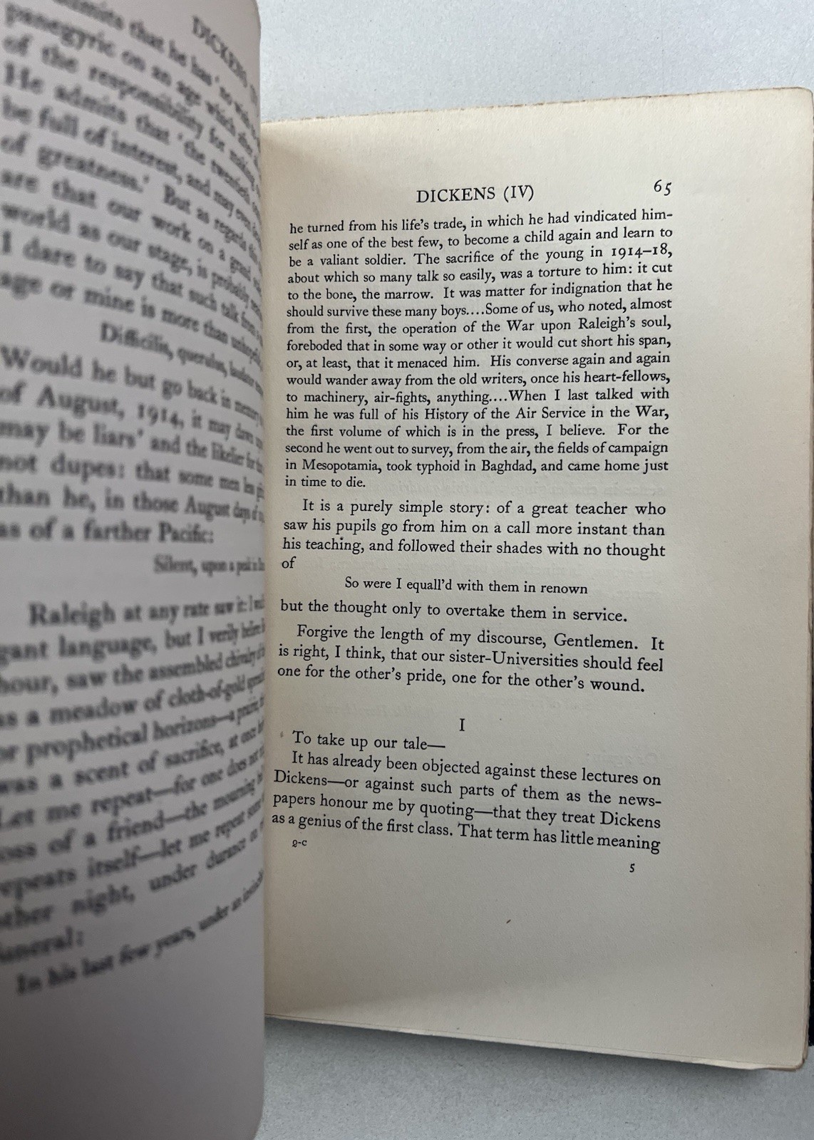 Antique 1925 Charles Dickens And Other Victorians Sir Arthur Quiller-Couch Book