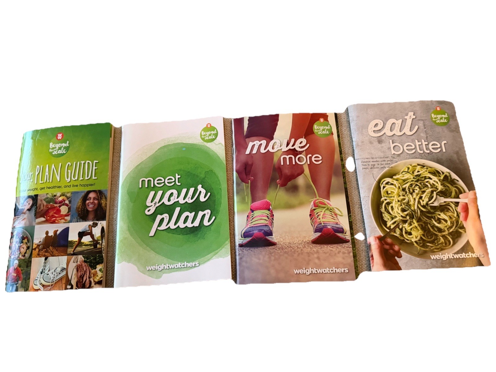 Weight Watchers Beyond the Scale Lot of 4-Plan Guide, Meet Your Plan, Move More