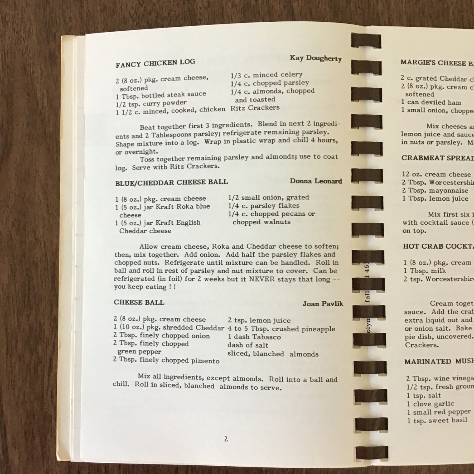 Olympia Fields Illinois Society of Serving Vtg 1985 Cookbook SEE INDEX PHOTOS