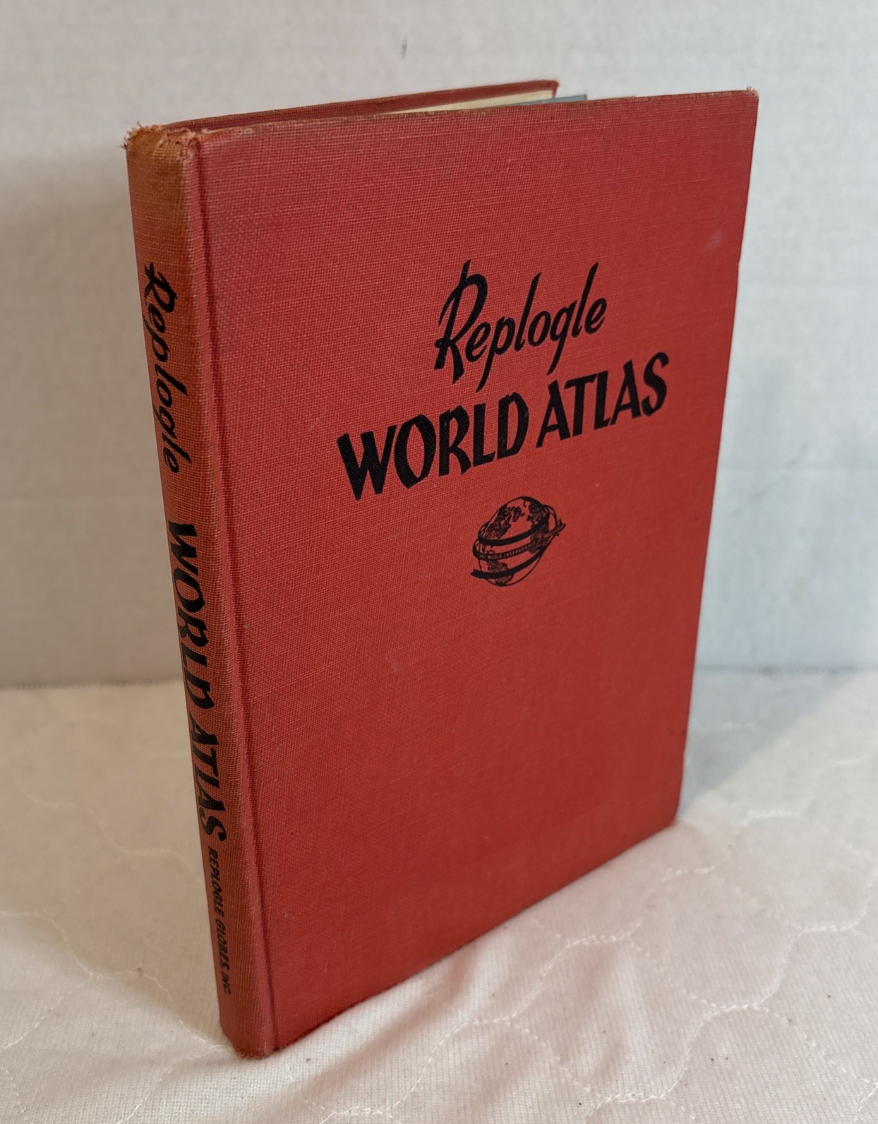 1953 Replogle World Atlas New Census Edition Hardcover