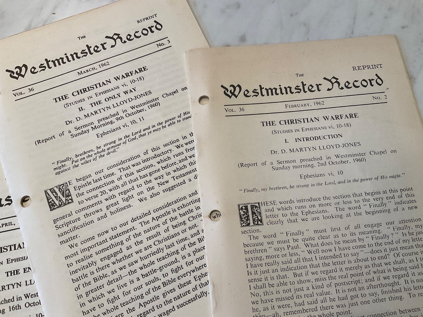 4 Westminster Record Ephesians Ch 6 Martyn Lloyd Jones 1962 The Enemy Described