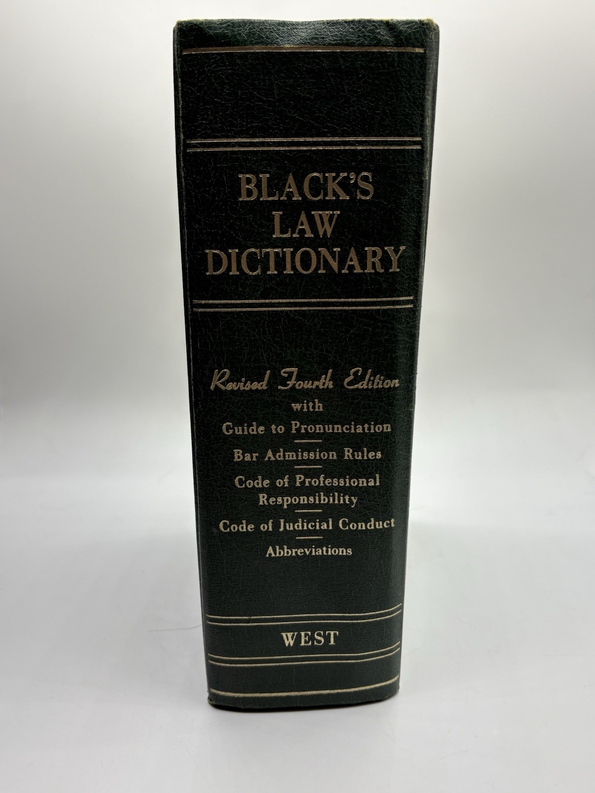 Black’s Law Dictonary Revised Fourth Edition Hardcover 1968 Henry Campbell Black