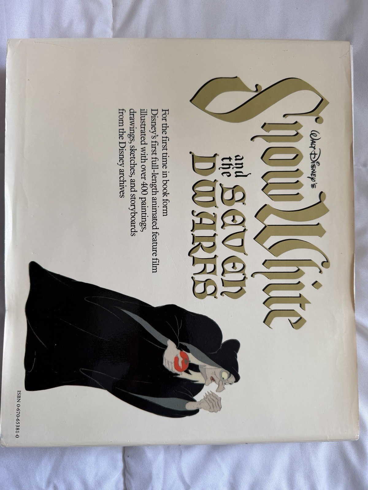 1979 Walt Disney’s Snow White & The Seven Dwarfs Studio Book HBDJ Viking Press