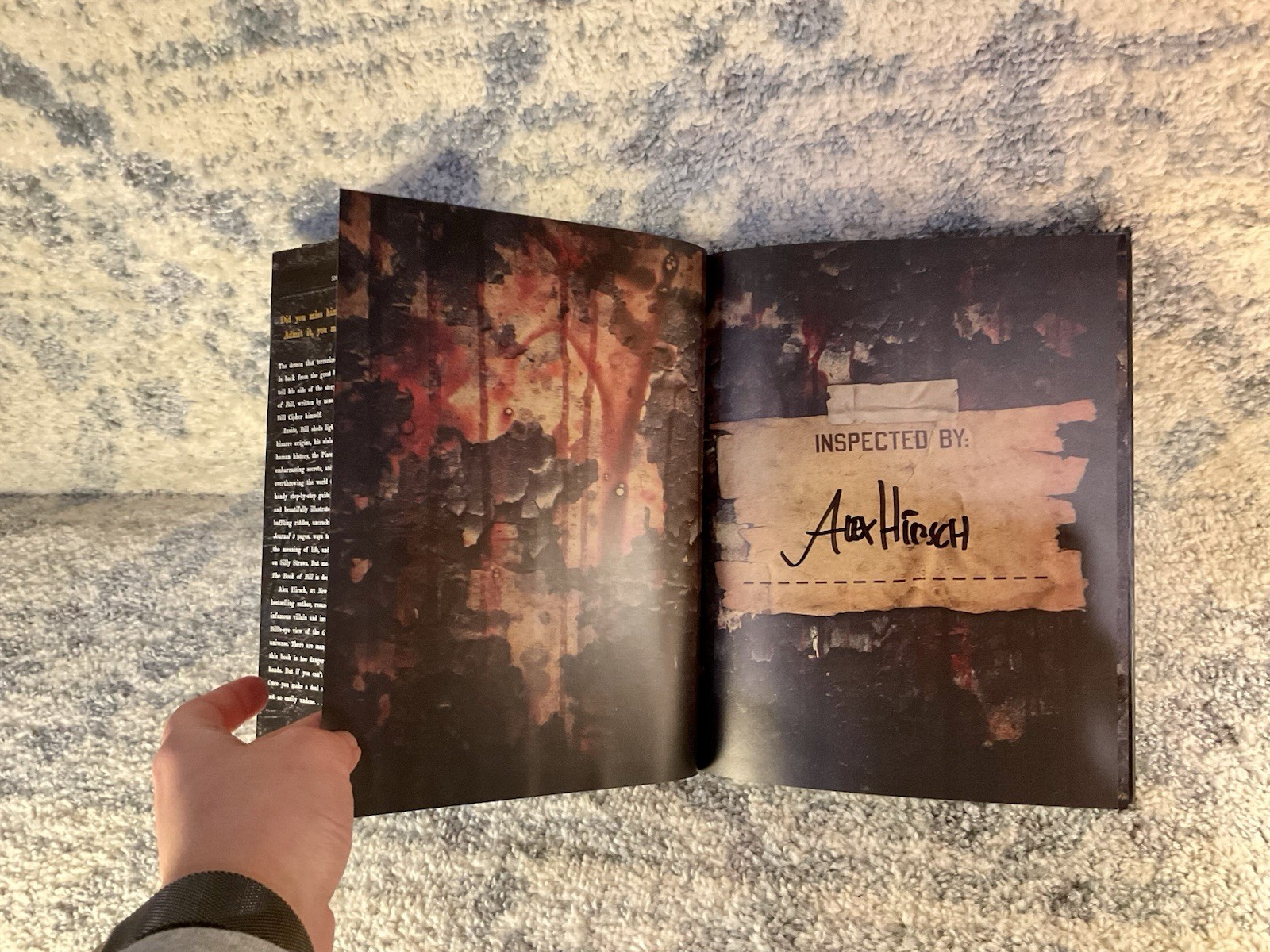 FULL SIGNATURE – 1st Edition 2024 The Book of Bill Alex Hirsch Gravity Falls