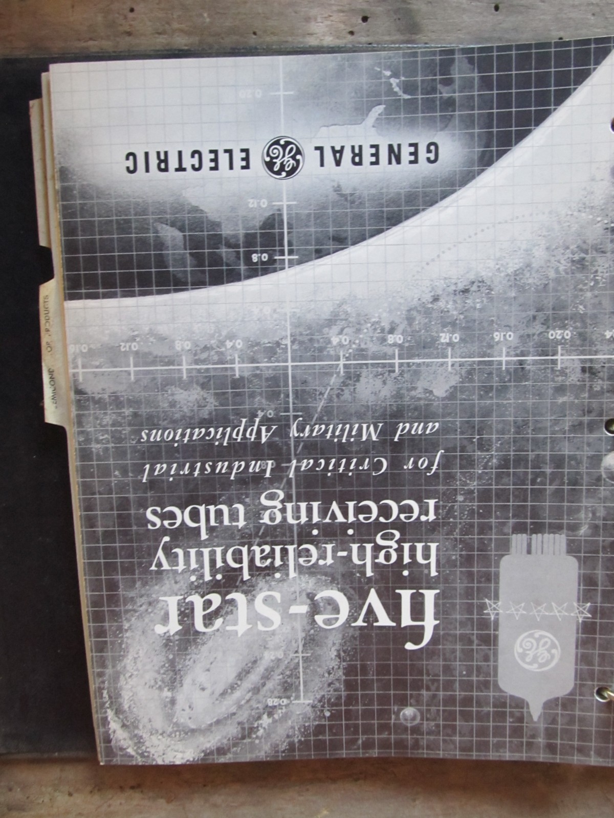 General Electric Catalog Binder 1956 Industrial Illustrated GE Orthicon Tubes +