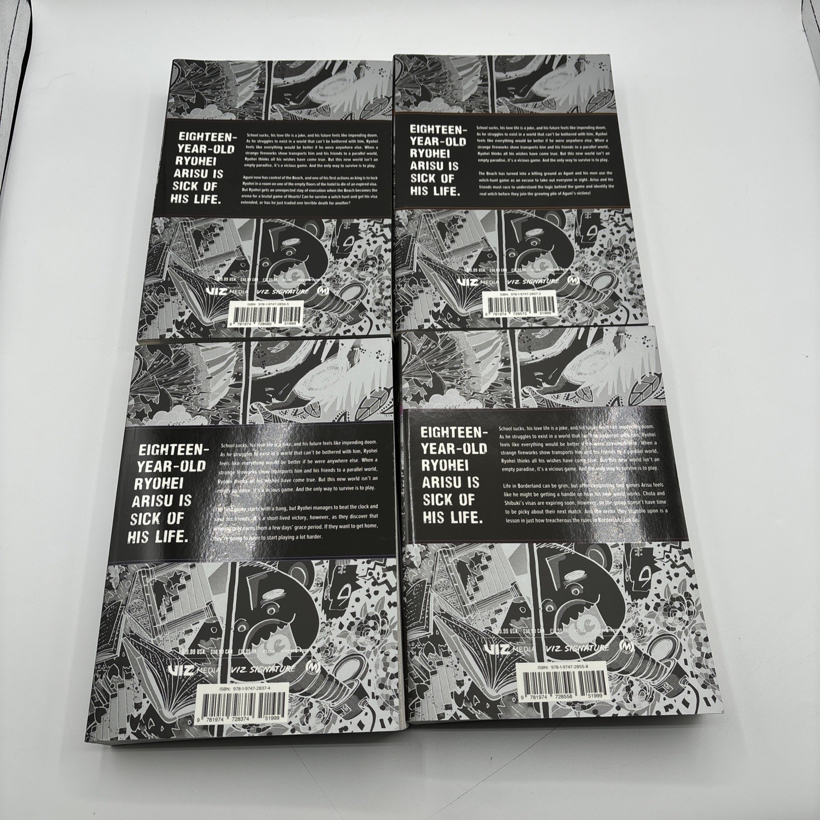Alice In Borderland Volumes 1 – 4 Viz Media 1 2 3 4 Manga