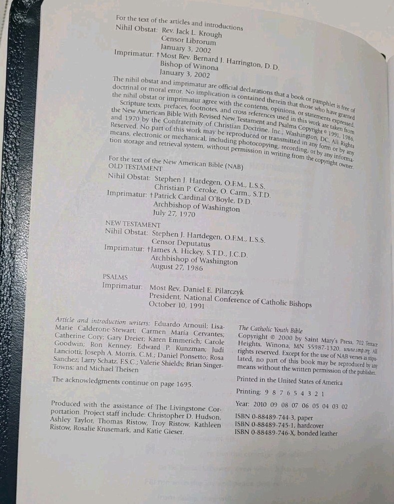 Catholic Youth Bible! In Great Shape