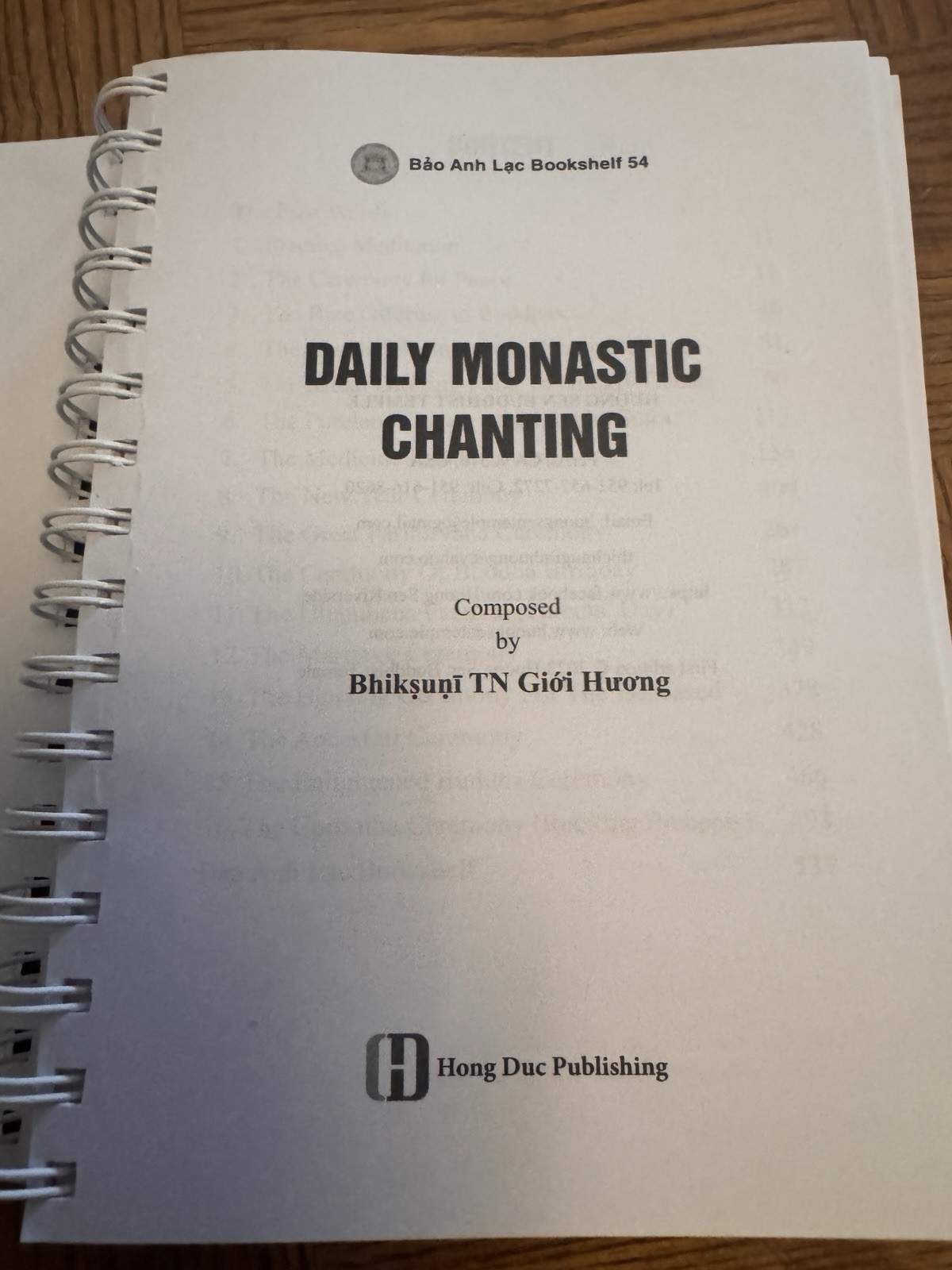 Daily Monastic Chanting