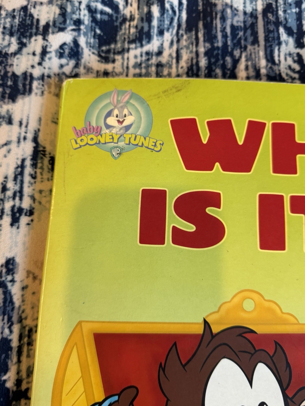 Baby Looney Tunes Vintage 2000 Large Board Slide Book With Hidden Surprises