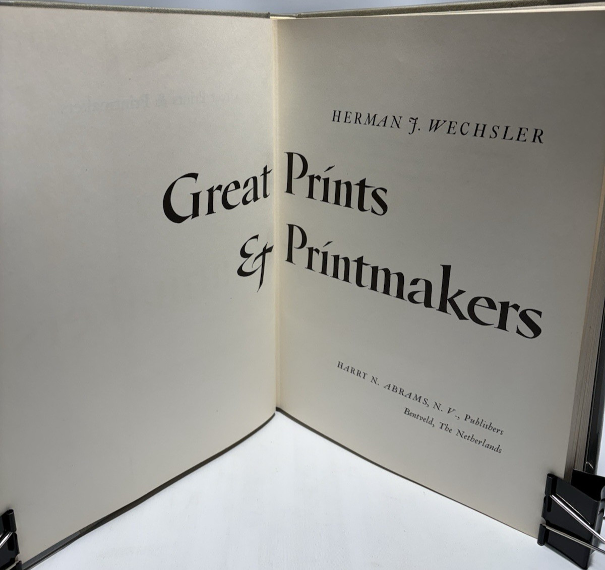 Great Prints & Printmakers by Herman Wechsler, 1967 1st Edition, Harry N. Abrams
