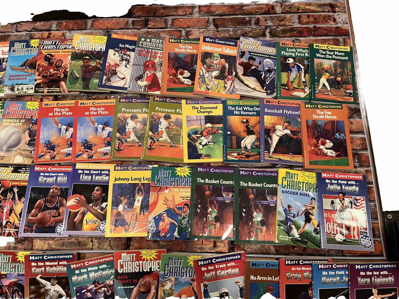 LOT OF 67 Vintage SPORTS SERIES CHAPTER BOOKS📕Children, Kids✍️Matt Christopher