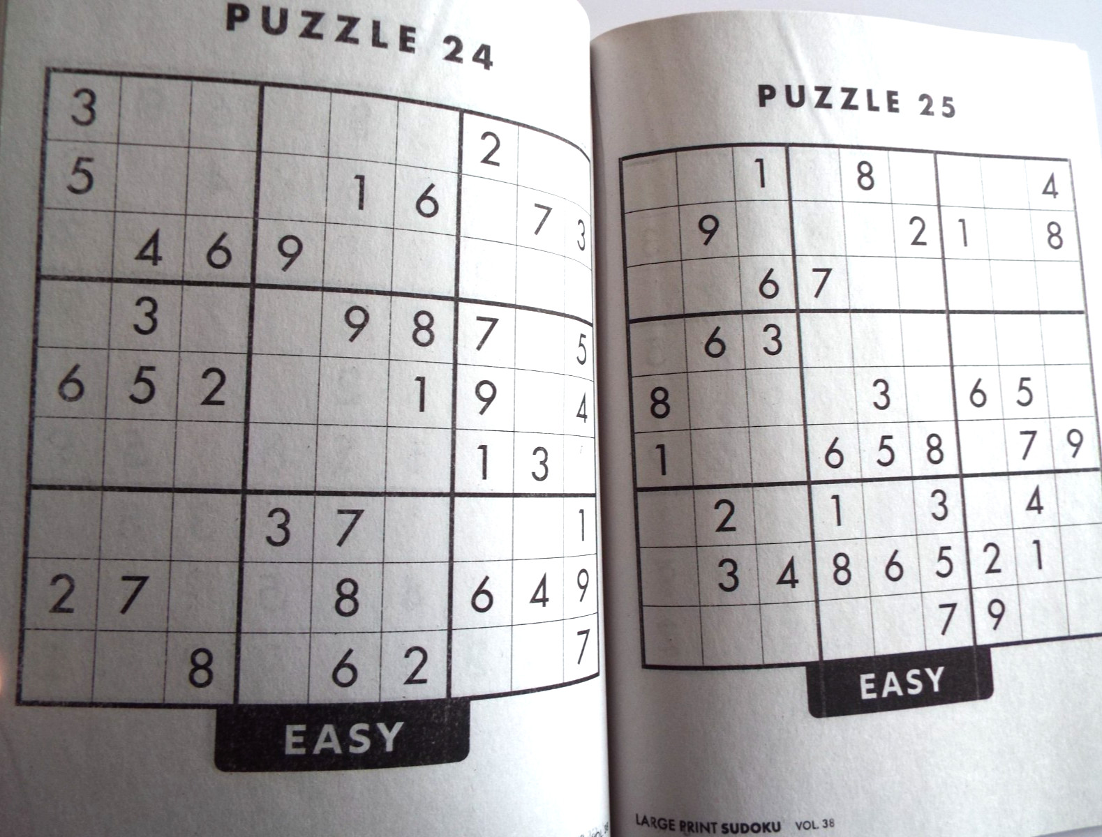 4 Large Print Sudoku Puzzle Books: Volumes 35, 36, 37 & 38 NEW** ~ 80 puzz. ea