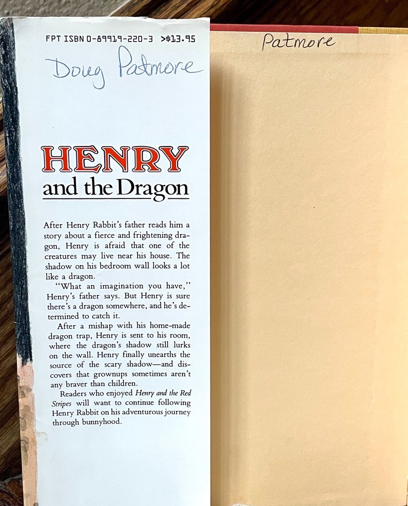 Henry and the Dragon by Eileen Christelow Signed Inscribed HC Dust Jacket