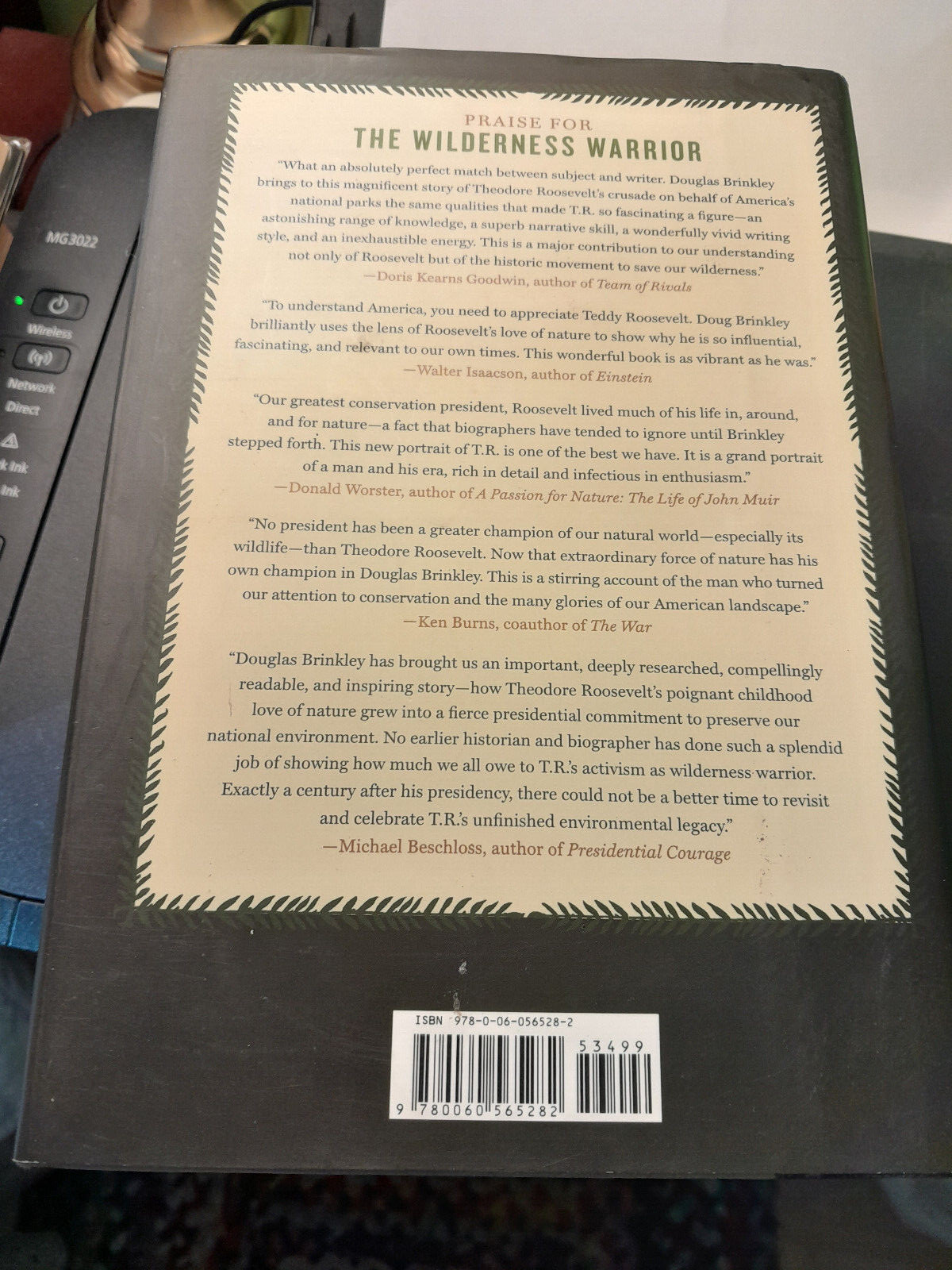 2009 The Wilderness Warrior – Douglas Brinkley, Roosevelt Bio, 1st Ed., HC/DJ