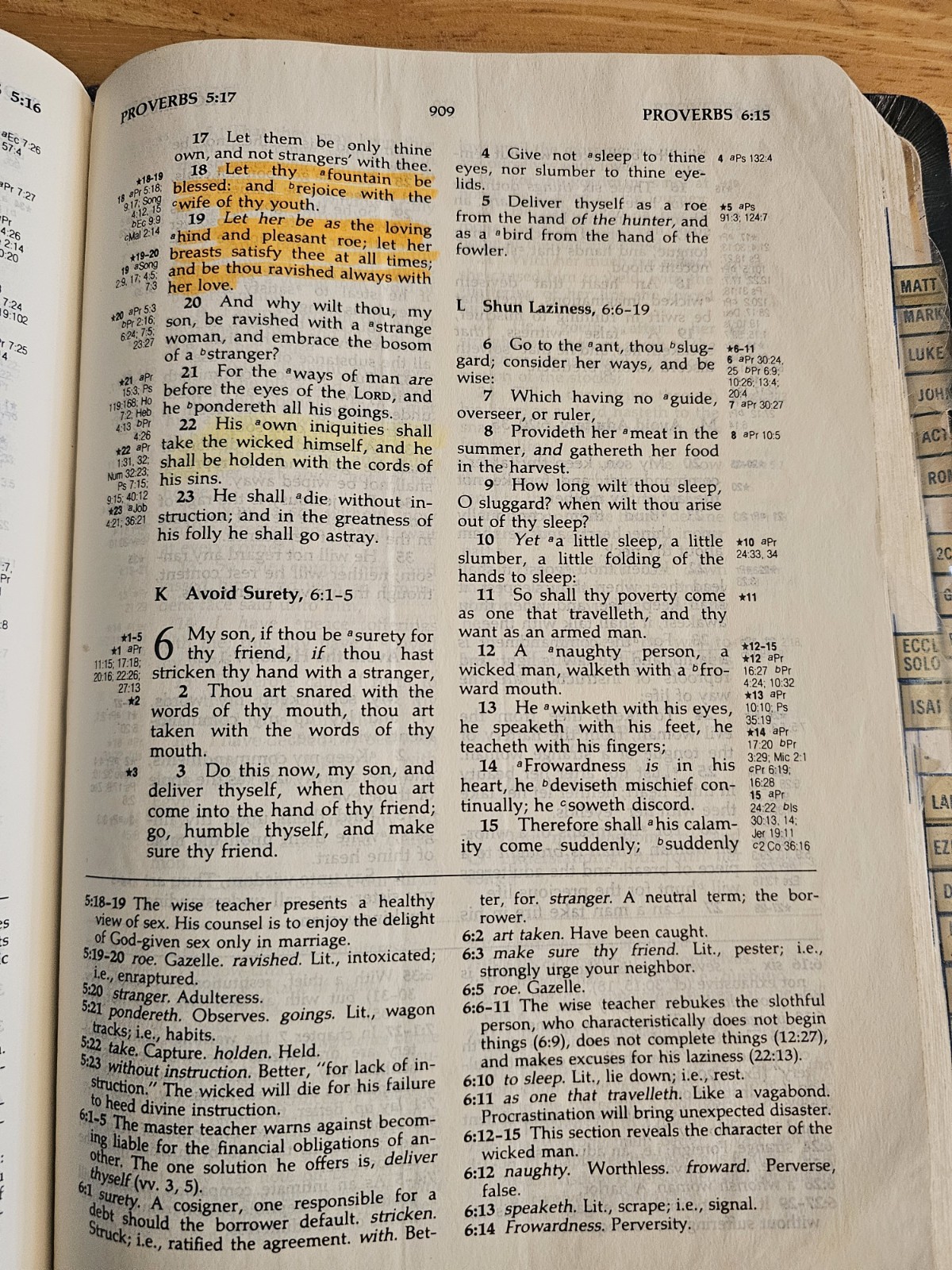 The Ryrie Study Bible KJV Red Letter Text, Moody Press 1978, Blue Bond Leather