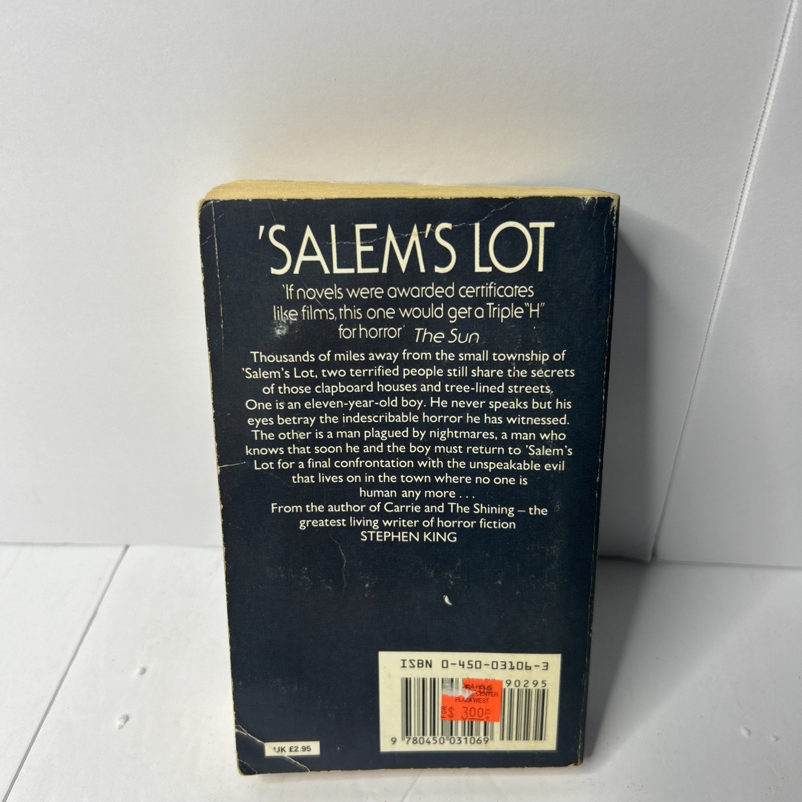 Salem’s Lot by Stephen King (Hodder Paperback 1986) UK Printed Vampire Horror