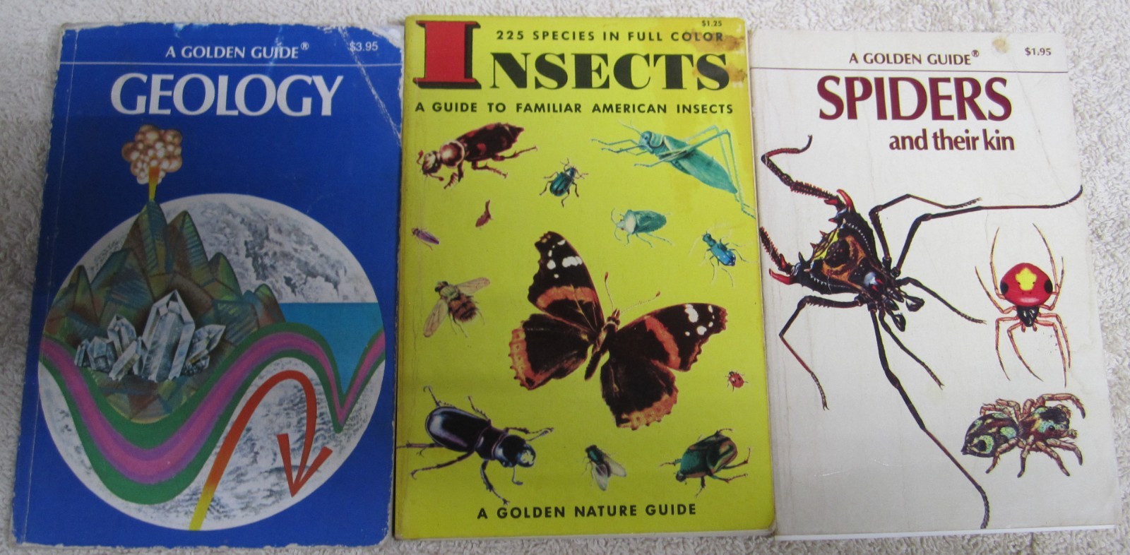 14 Golden Press Nature Guide Lot Rocks Stars Flowers Fossils Insects Weather +