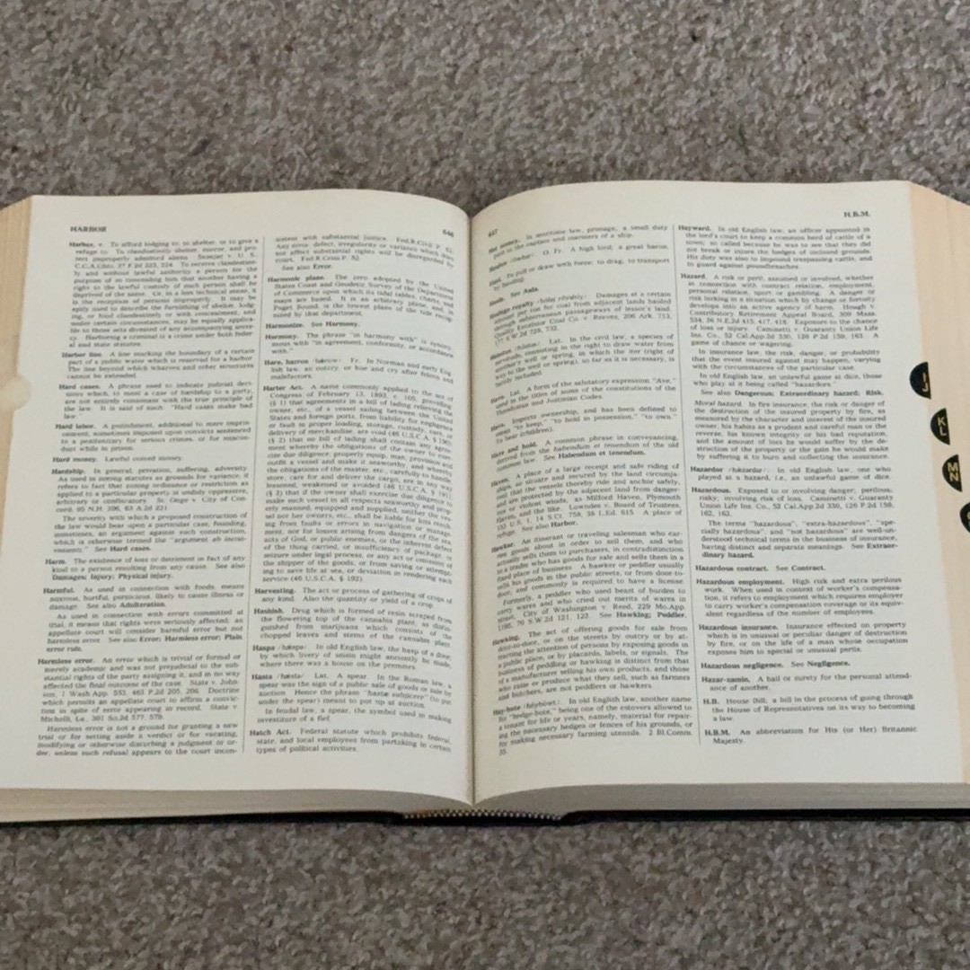 Black’s Law Dictionary Special Deluxe Fifth Edition 1979 West Publishing