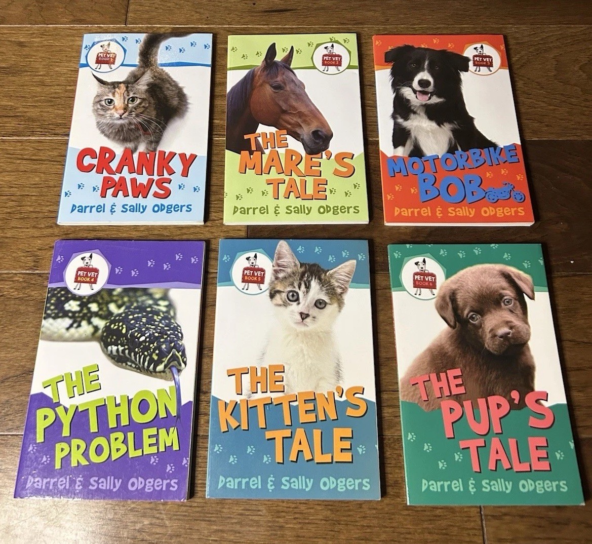 Pet Vet Series Books #1-6 Darrel & Sally Odgers Kane Miller – Animals