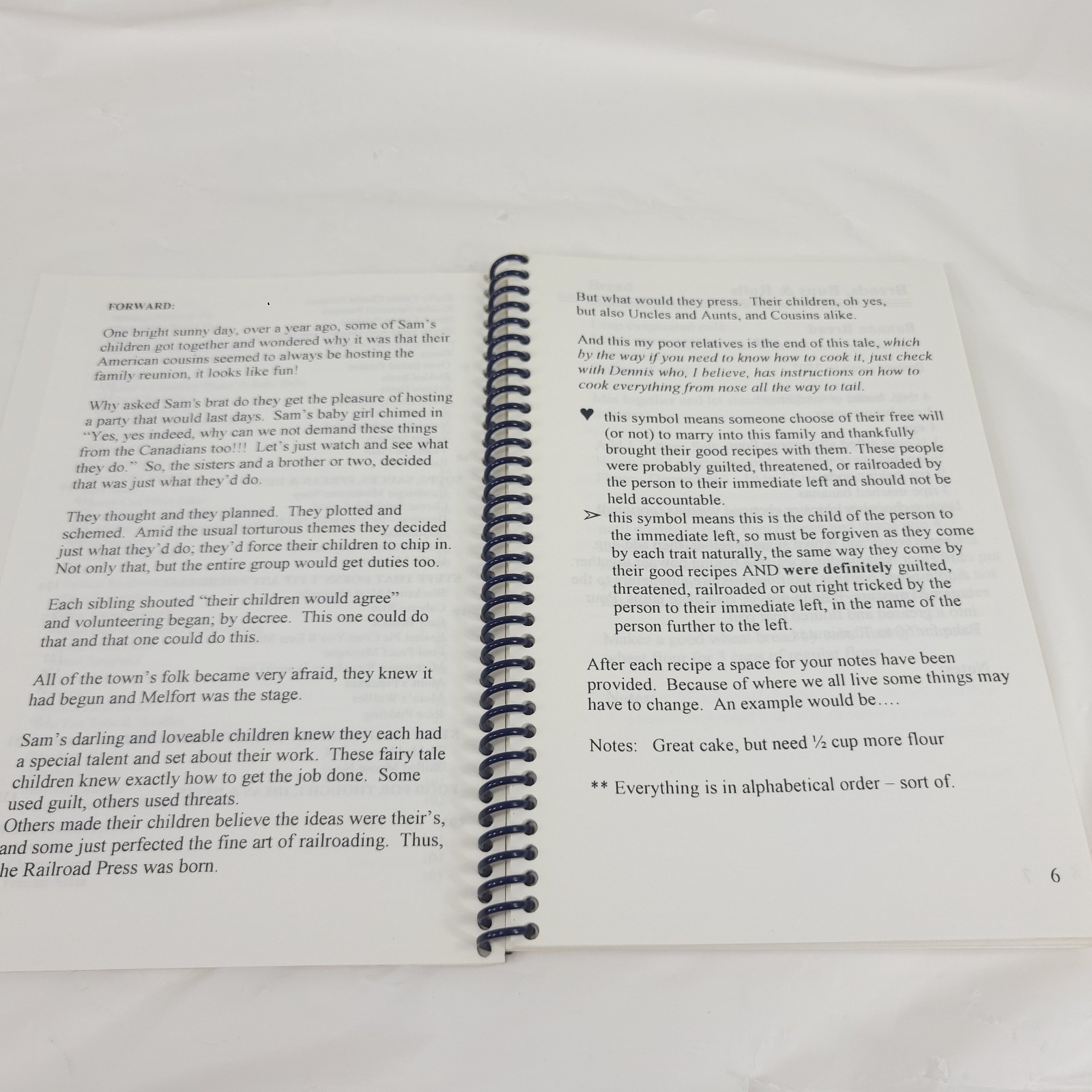 Howell Recipes 2000 Vintage Spiral Bound Family Cookbook Heritage Collection