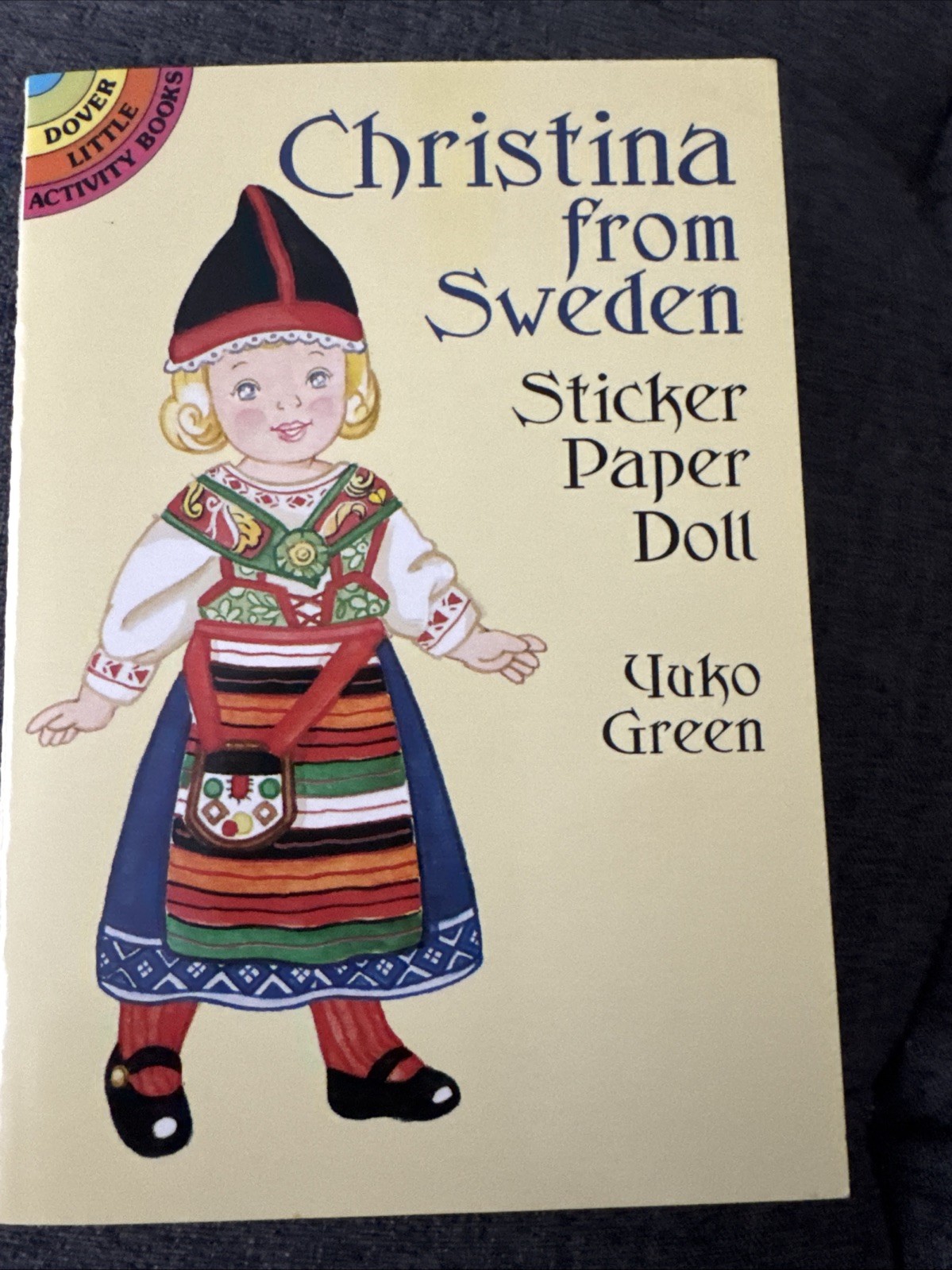 Christina From Sweden – Sticker Paper Doll- Dover Little Activity Books New RARE