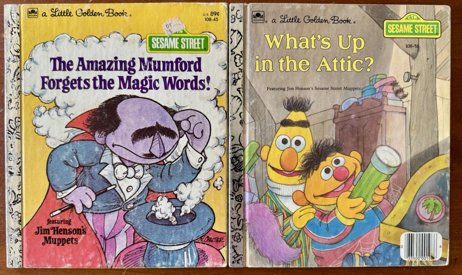 A Little Golden Book Vintage CTW Sesame Street 8 Book Lot – Grover, Big Bird