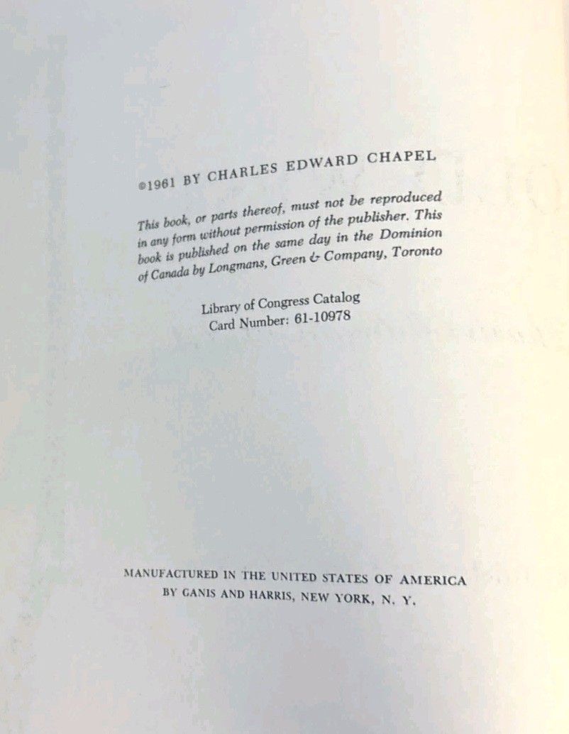 Guns of the Old West Charles Edward Chapel 1961 HC Coward-McCann American West