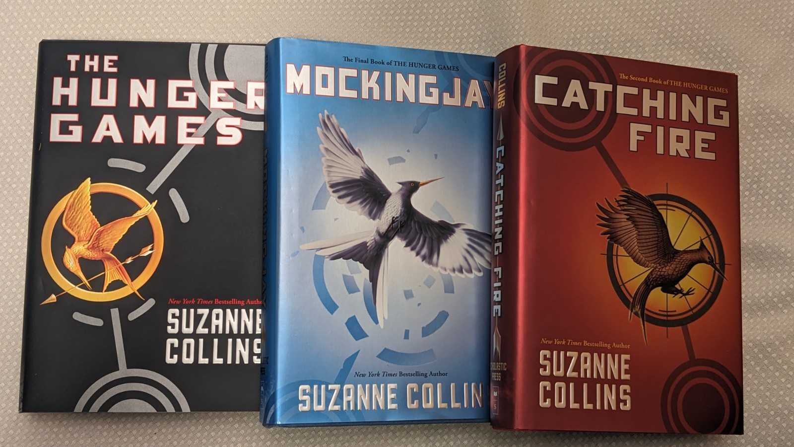 The Hunger Games Trilogy 1st Edition HC Boxed Set Suzanne Collins DJ Unread Mint
