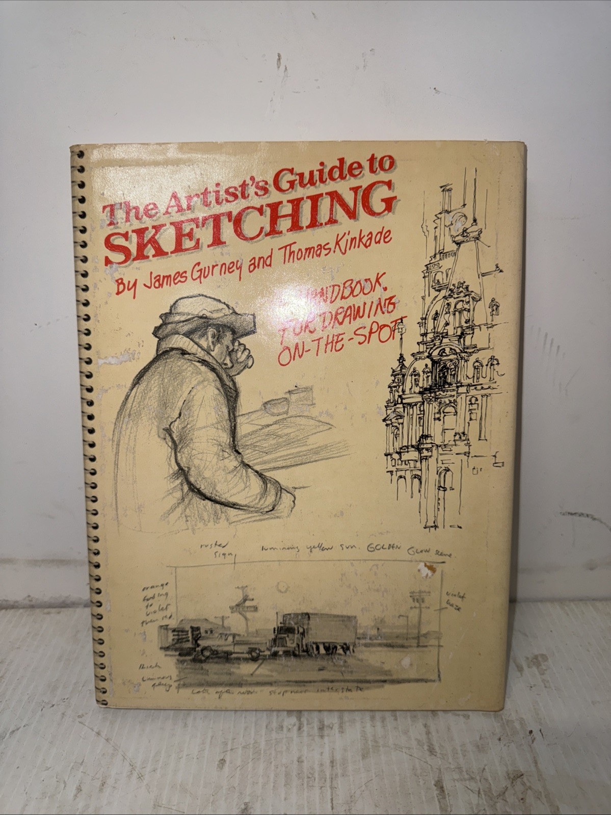 The Artist’s Guide to Sketching James Gurney & Thomas Kinkade HC/DJ 1ST ED 1982