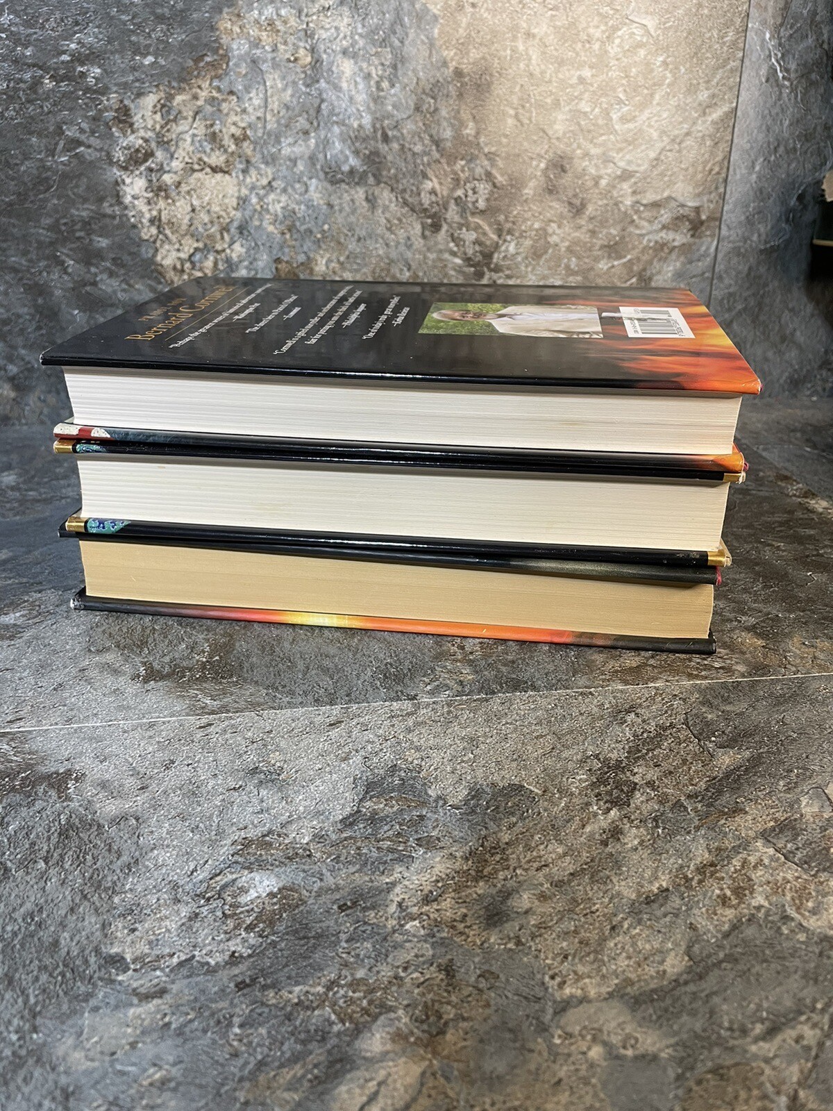 3 Bernard Cornwell Hardback Books – Heretic, Vagabond, Sharpe’s Fortress