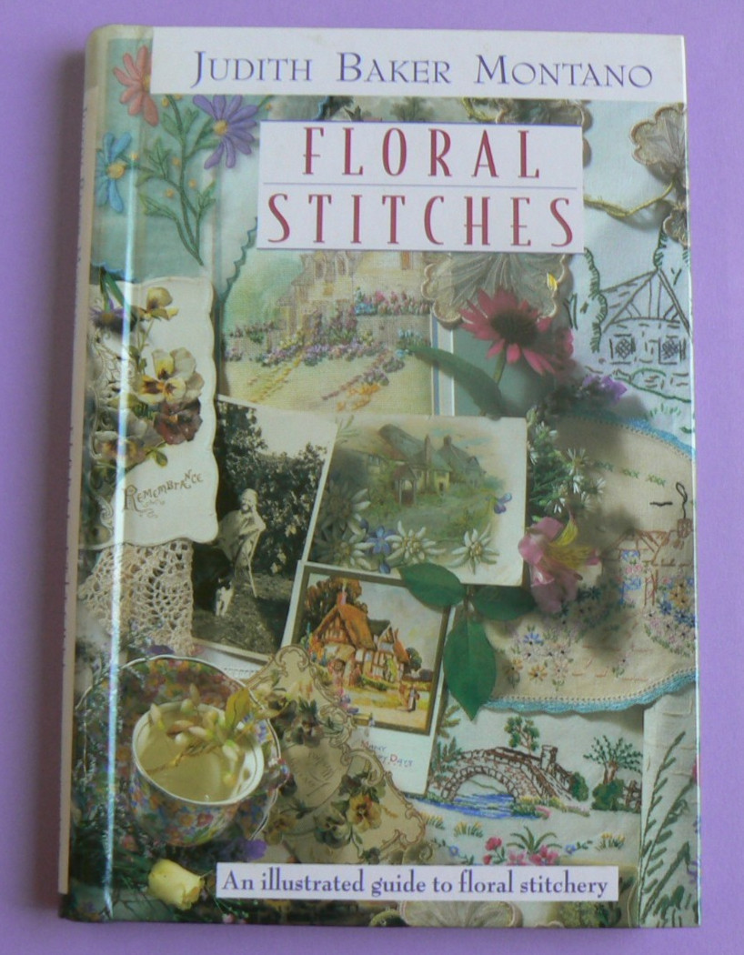 FLORAL STITCHES, illustrated guide, Judith Baker Montano,spiral HC LN!