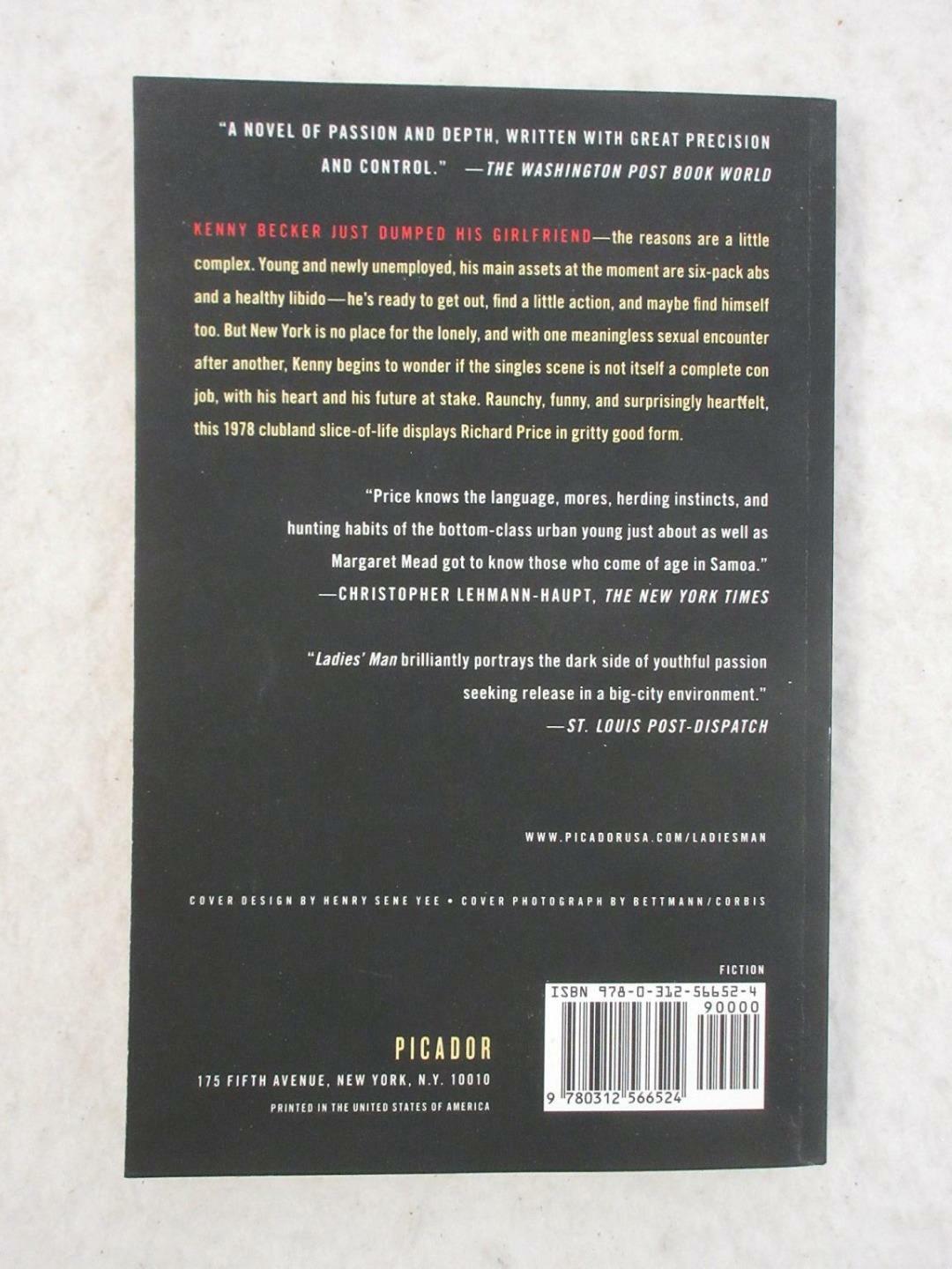 SIGNED Richard Price LADIES’ MAN 2011 Picador / FS&G First Trade Softcover Ed.