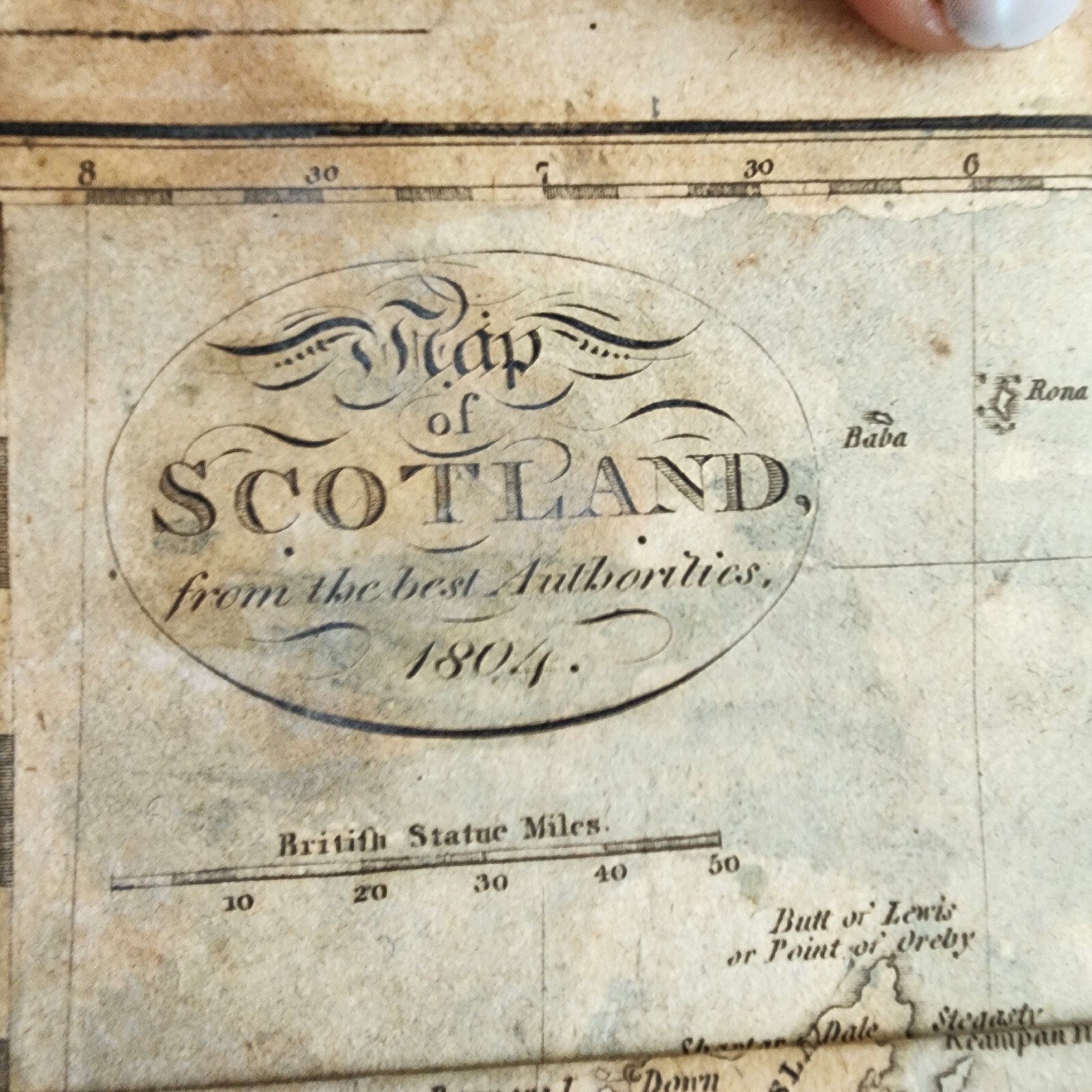 1805 System of Geography Vol IV Glasgow Antique Leather Book with Foldout Maps