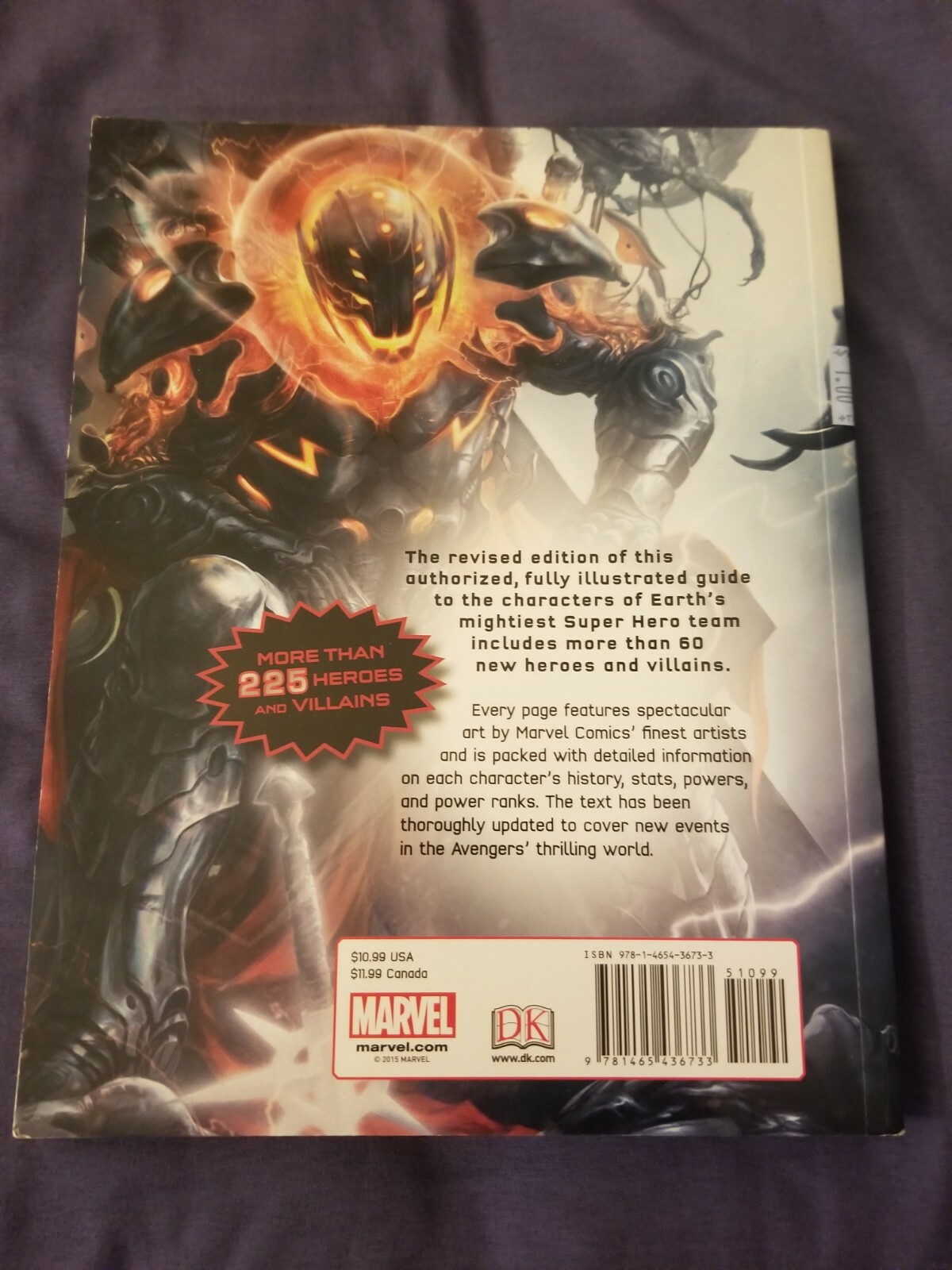 Marvel Avengers The Ultimate Character Guide- 231 Pages – Paperback – 2015 (BS6)