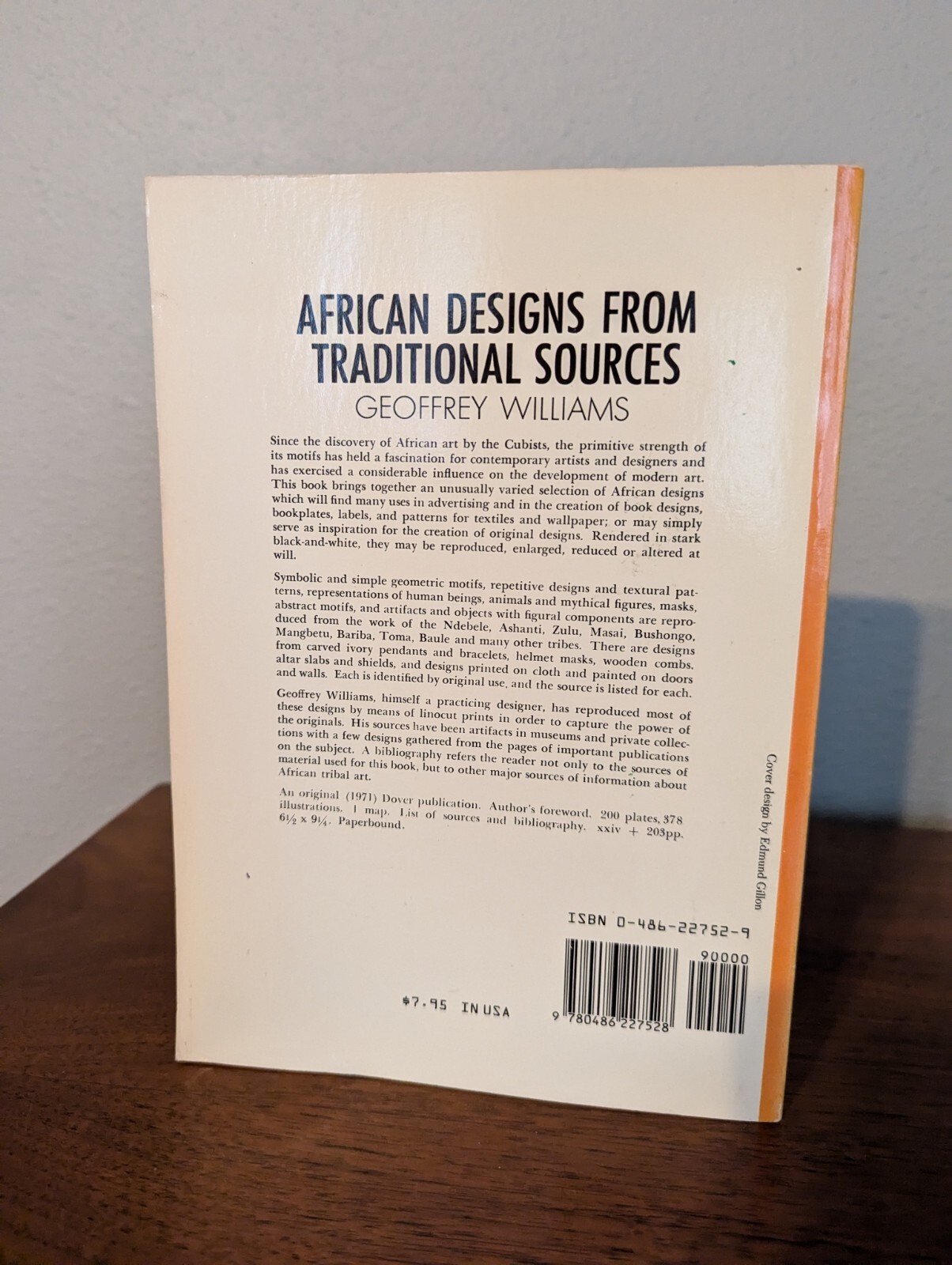 African Designs from Traditional Sources by Geoffrey Williams, 378 Illustrations