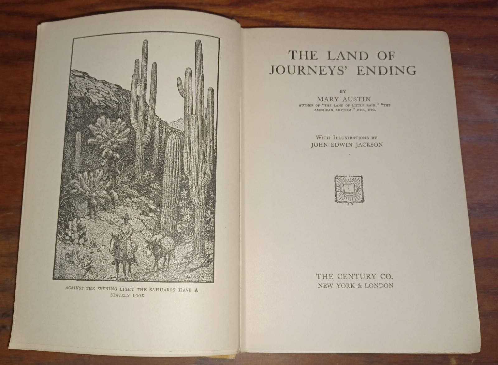 1924 HB: Land of Journey’s Ending by Mary Austin / SOUTHWEST TRAVEL NARRATIVE