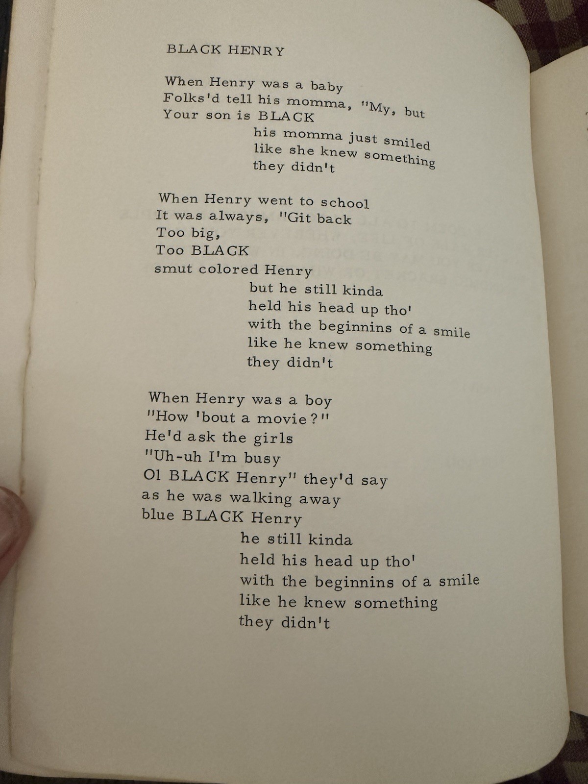 Drum Song Poems By Rockie Taylor (Tejumola Ologboni) Gwendolyn Brooks 1969
