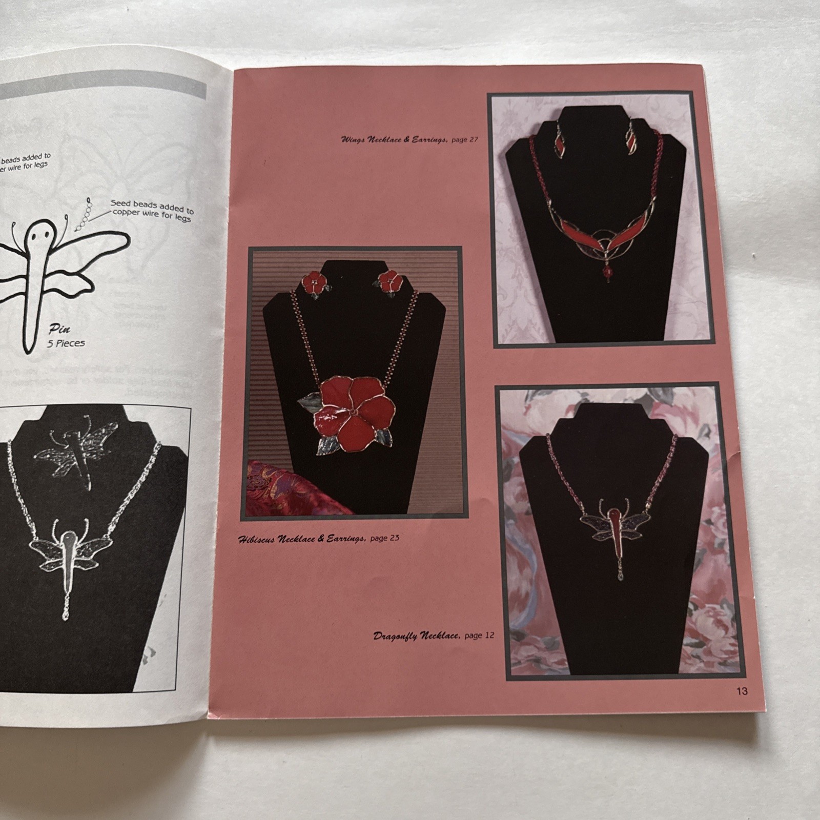 Sensational Jewelry In Glass Paperback Book 28 Pages