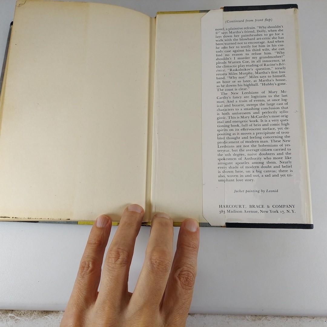 Mary McCarthy A Charmed Life 1955 Harcourt, Brace And Company 1st Edition HCDJ