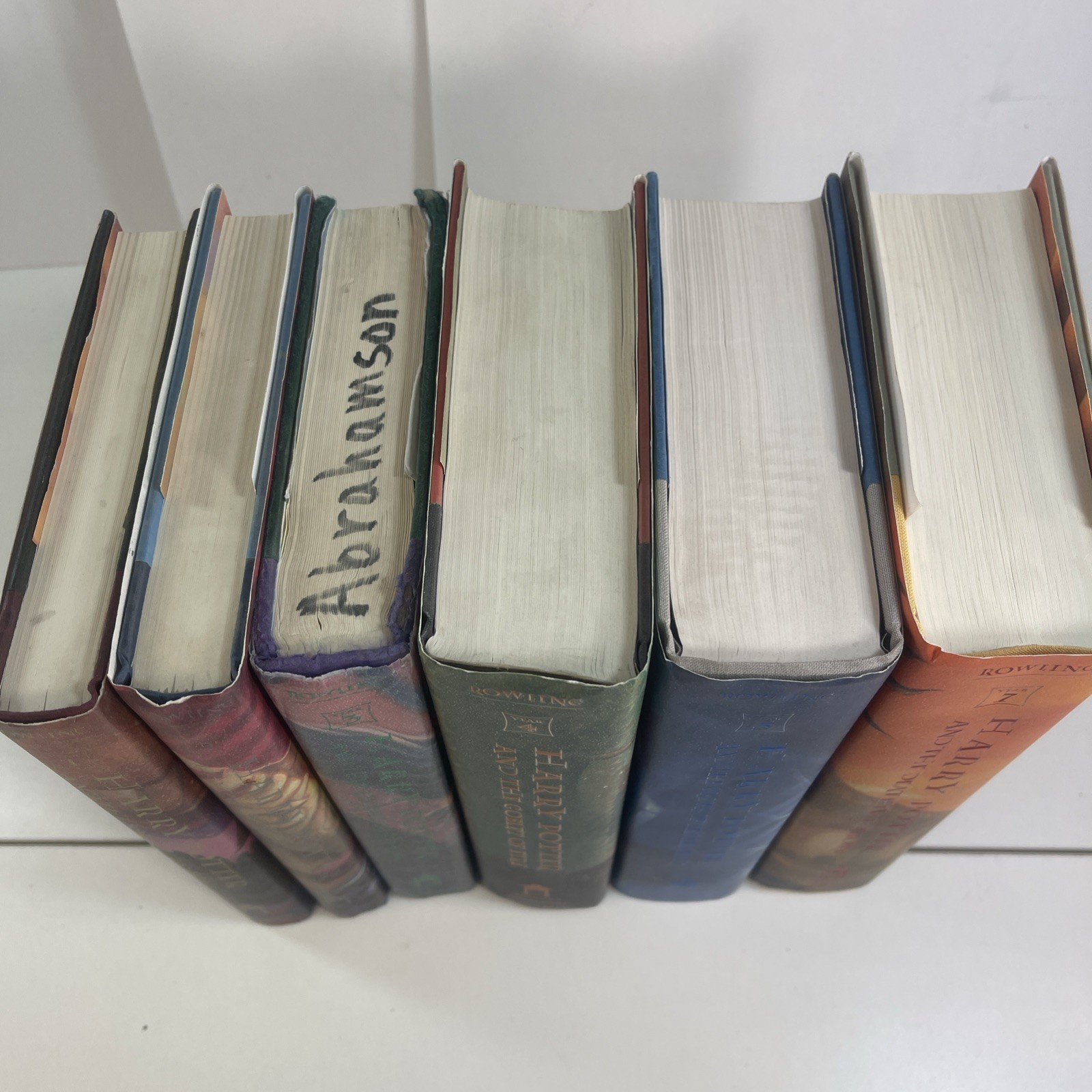 Harry Potter Hardcover Set: Books 1-5, 7 ~ First American Edition- w/ Error 759