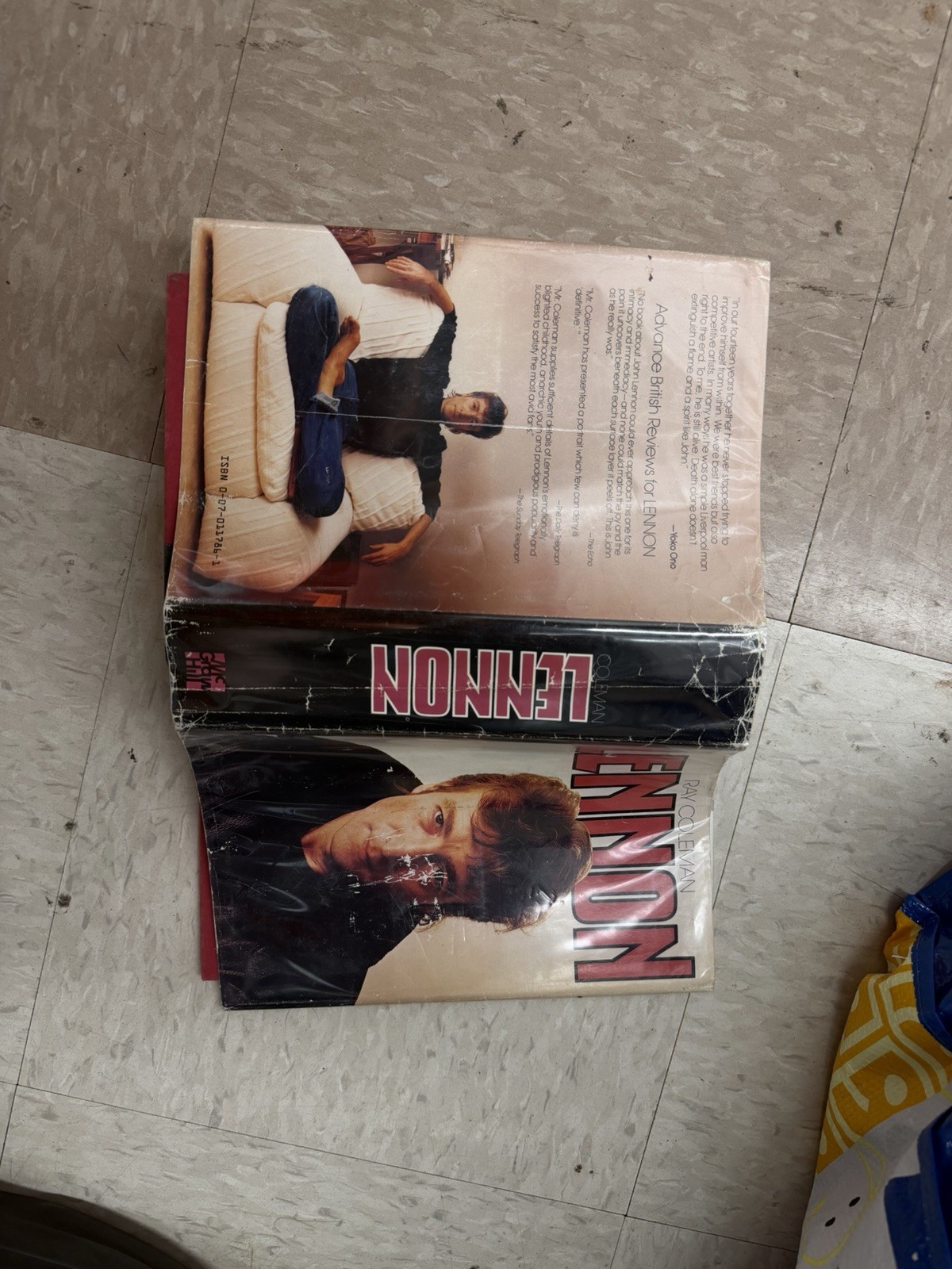 Lennon by Ray Coleman, 1984 McGraw-Hill, 1st Ed./Print. HC/DJ/Illust.