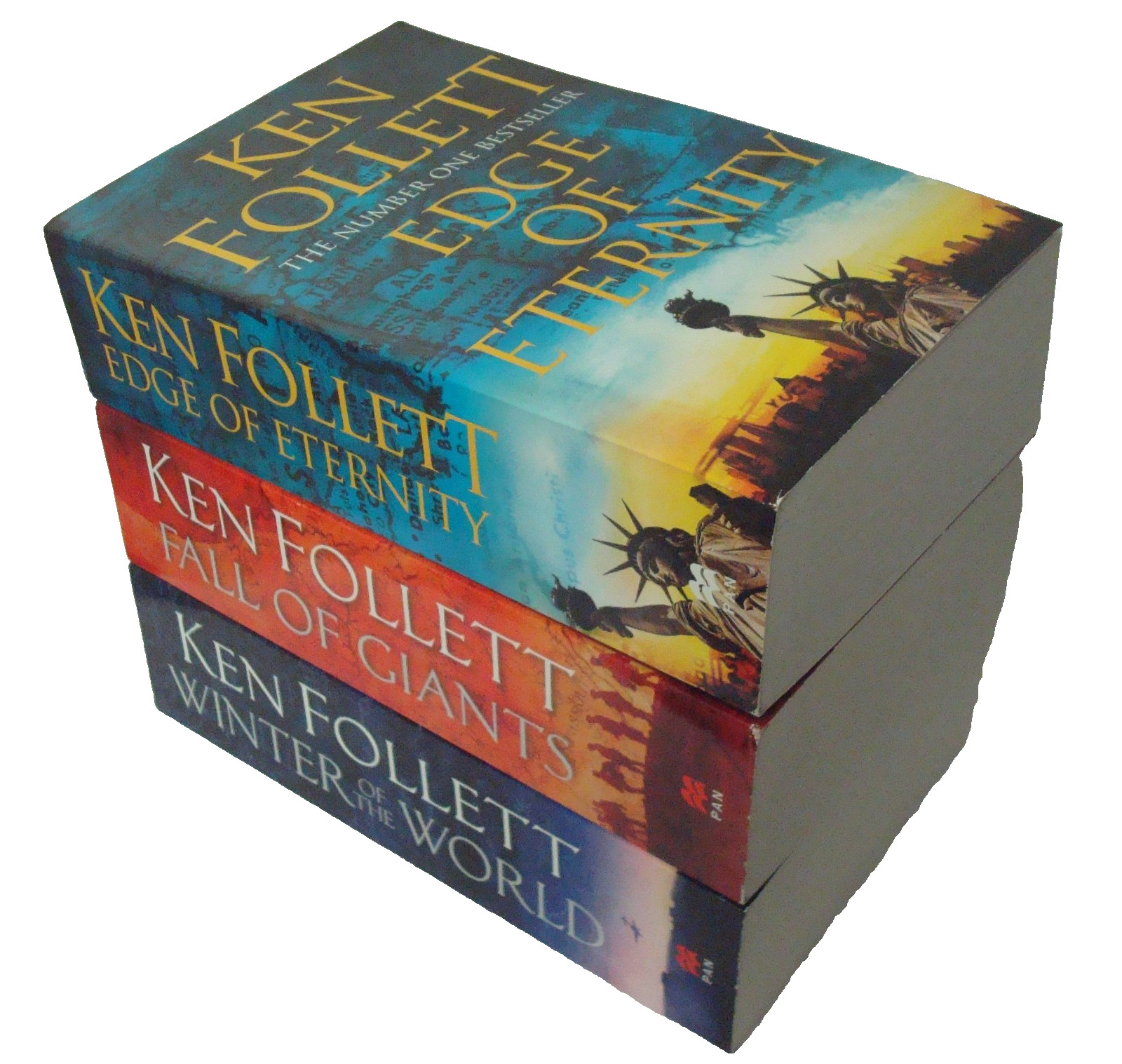 Ken Follett Century Trilogy Series Collection 3 Books Giants, Eternity, World