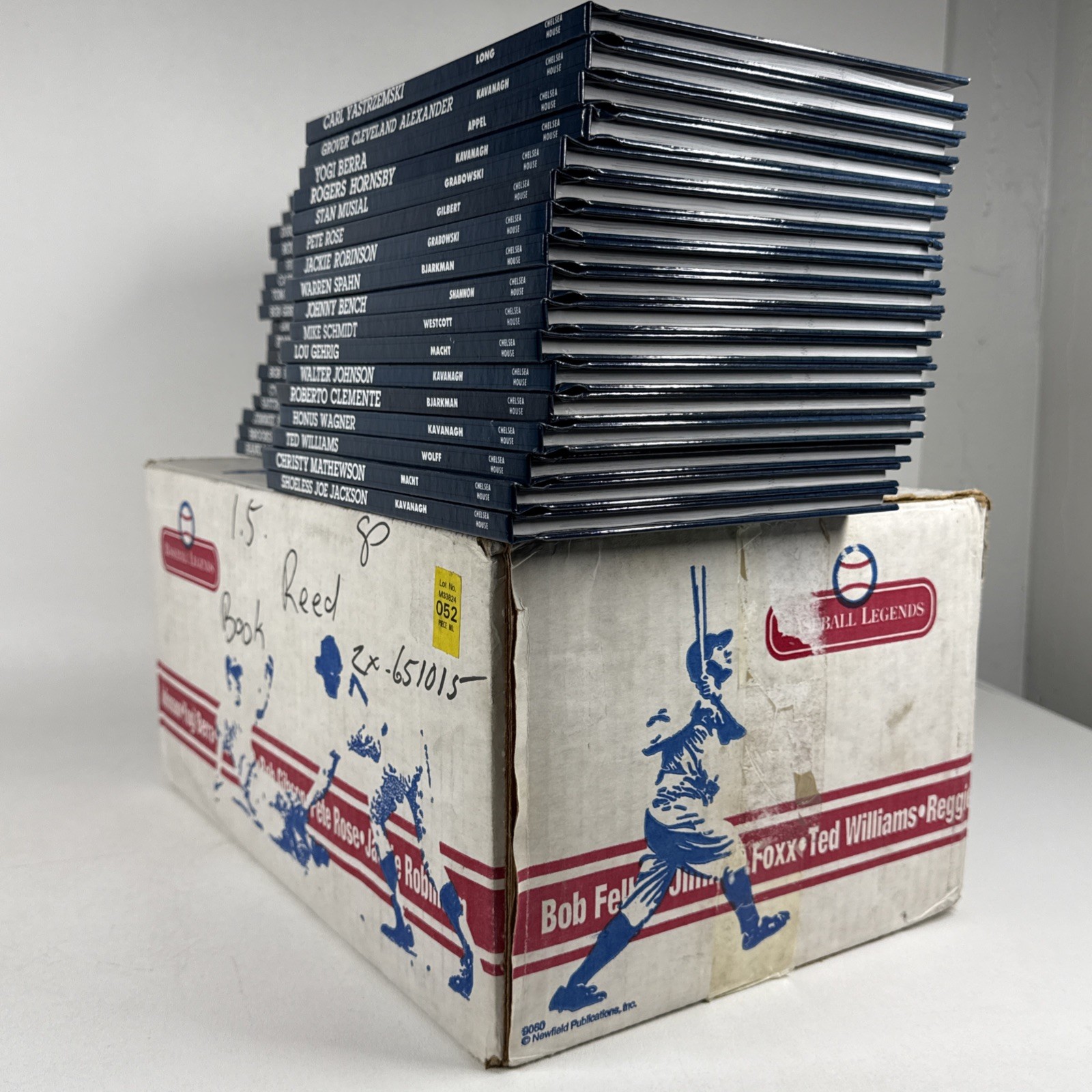 Baseball Legends Chelsea House Complete 34 Volume Set with ORIGINAL BOX MLB
