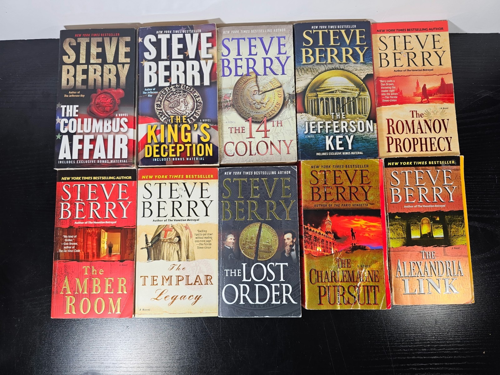 Steve Berry Lot Of 16 Books. Paperback And Some HC Mystery Thriller Suspense
