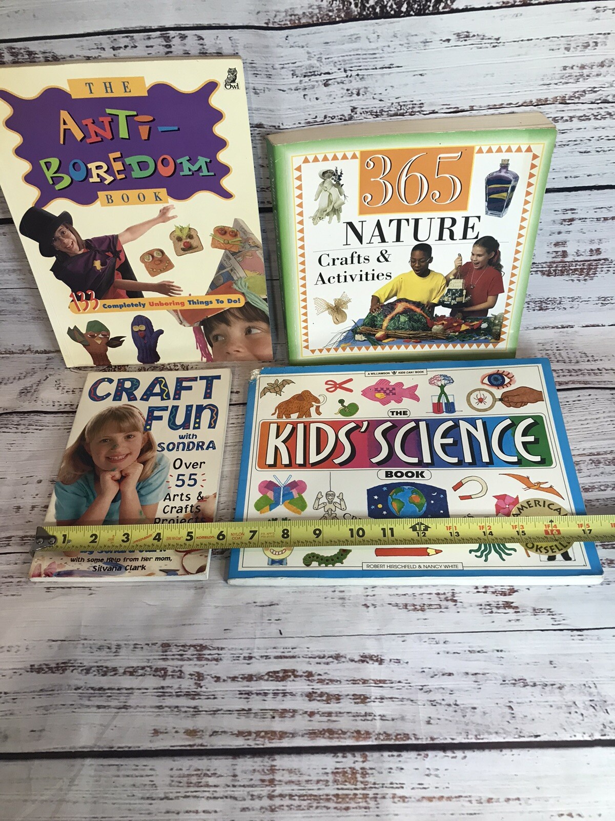 Vintage Craft Book Lot 1990s 2000s Science Nature Baking Rainy Day Homeschool