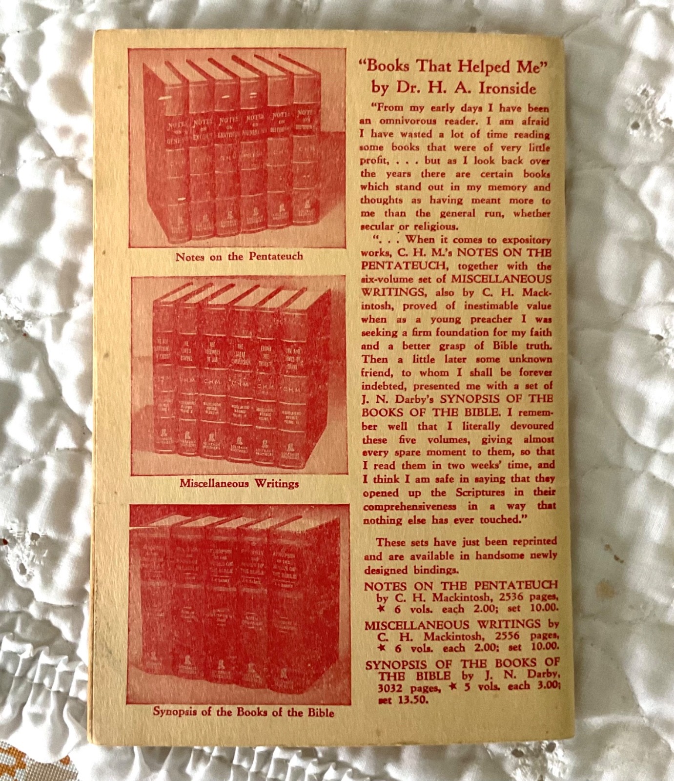 Wrongly Dividing the Word of Truth, H. A. Ironside. 3rd Edition. 66 pgs. 1938
