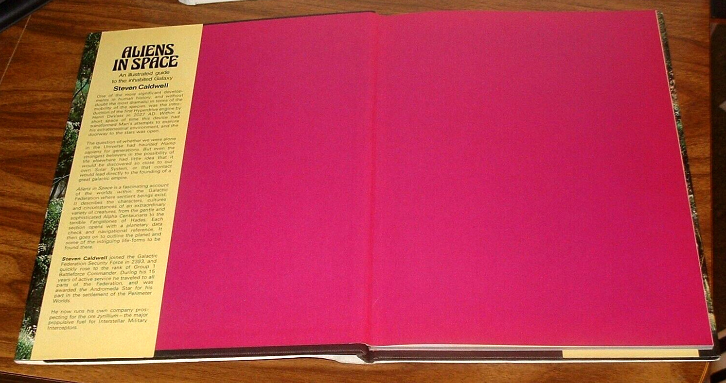 STEVEN CALDWELL Aliens in Space *LIKE BRAND NEW* Galactic Encounters HB Crescent