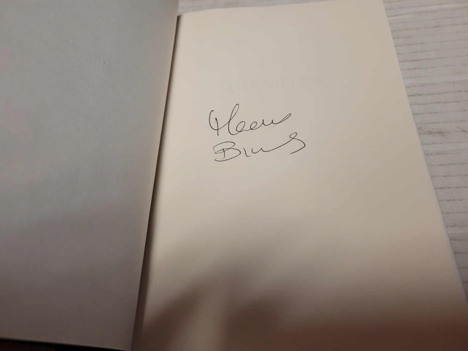 Quentins by Maeve Binchy (2002, Hardcover) SIGNED 1st/1st